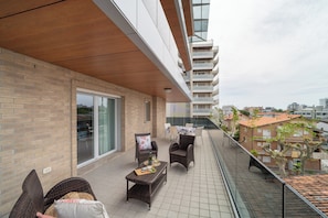 Leilighet, 1 soverom, balkong | Terrasse/patio