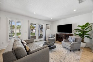 House, 3 Bedrooms | Living area - Private Pool and Hot Tub Fernandina Beach Retreat (Fernandina Beach)