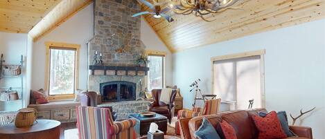 TV connectée, cheminée