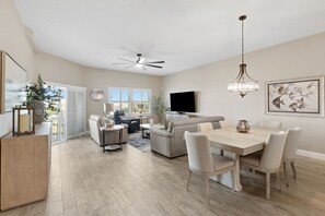 Condo, 3 Bedrooms | Living area - Spacious 3BR Condo by The Beach Ocean Park - 106 (Fernandina Beach)