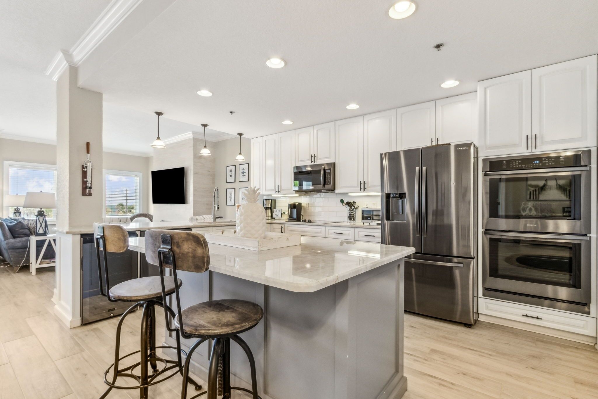 Lejlighed - 3 soveværelser | Privat køkken | Køleskab, ovn, kaffe-/temaskine, brødrister