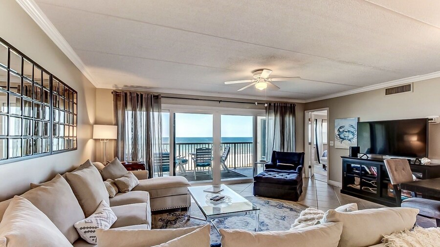Beachfront Family Condo w/ Pool, Fishing, and Pier Access Amelia by the Sea