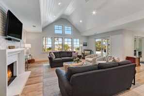 House, 4 Bedrooms | Living area | Smart TV - Beachfront Luxury Home w/ Private Pool (Fernandina Beach)