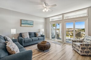 Townhome, 3 Bedrooms | Living area | Smart TV - Sunlit Paradise in Amelia Island 3BR Beachfront Home (Fernandina Beach)