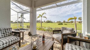 Townhome, 2 Bedrooms | Outdoor dining - Golf Course View, Private Pool/hot Tub, Punta Gorda Isles 2 Bedroom Townhouse (Punta Gorda)
