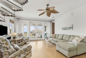 House, 3 Bedrooms | Living area | Smart TV - Ocean View 3 Bedroom Home - Pet Friendly (Fernandina Beach)