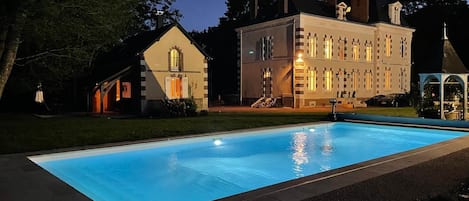 Et oppvarmet basseng