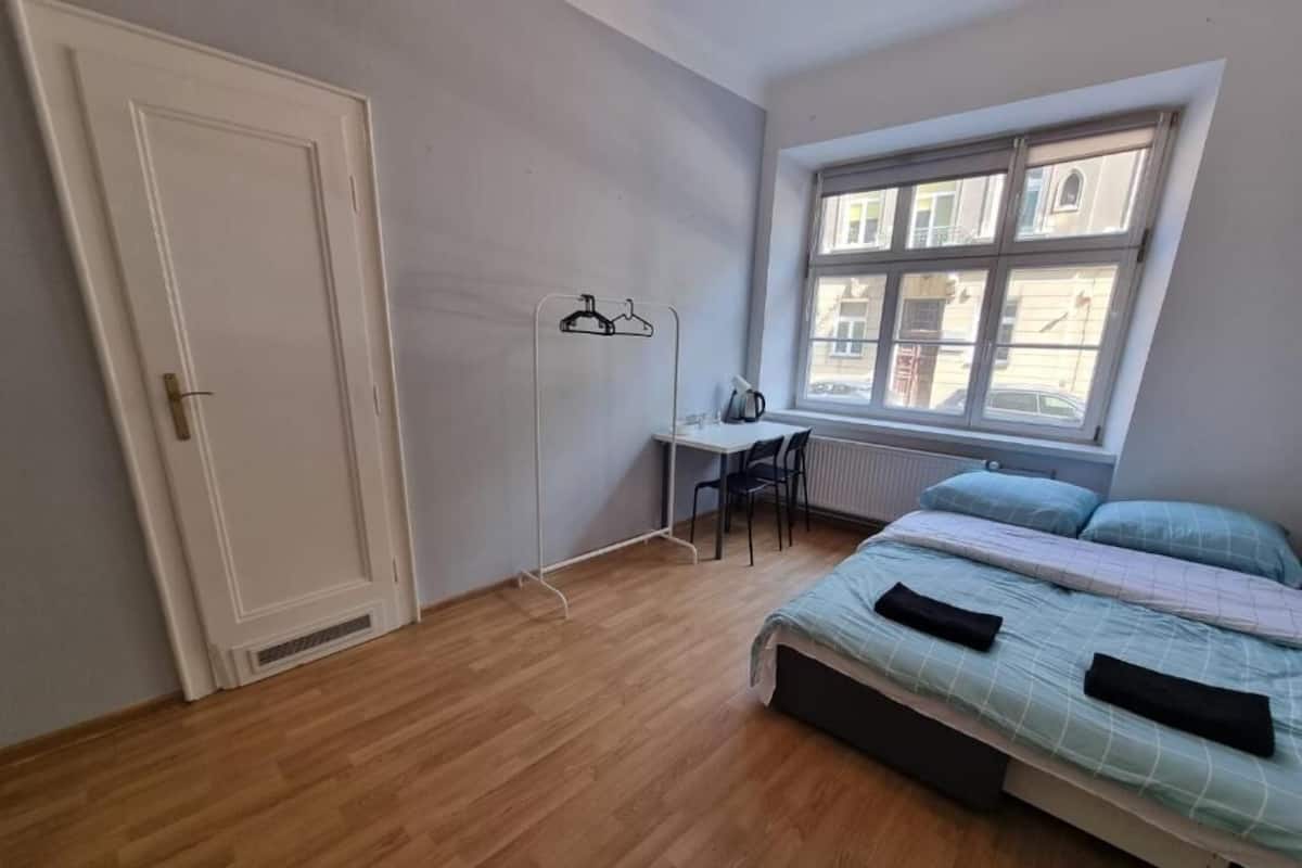 Desk, laptop workspace, iron/ironing board, free WiFi