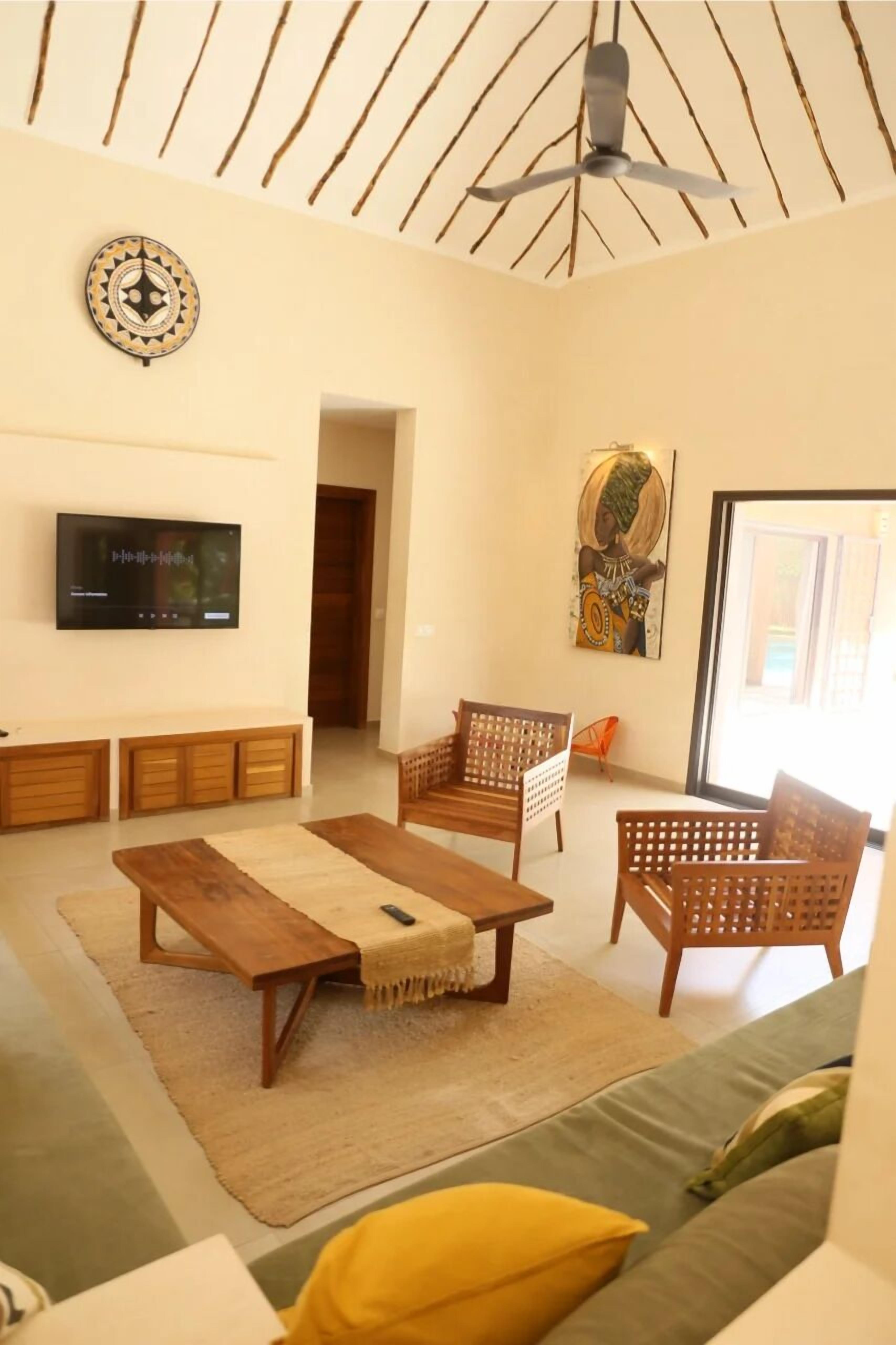 Vila design, varanda, vista para a piscina | Área de estar