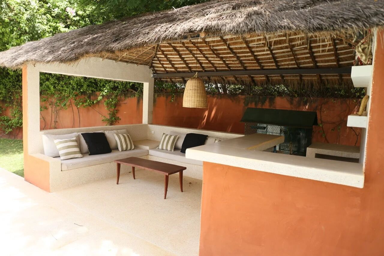 Design-villa - terrasse - udsigt til pool | Terrasse/gårdhave