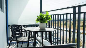 Deluxe-Einzelzimmer, Stadtblick | Terrasse/Patio