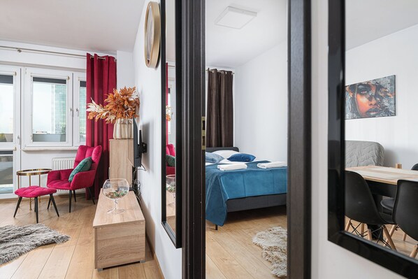 Apartamento, cocina | Sala de estar