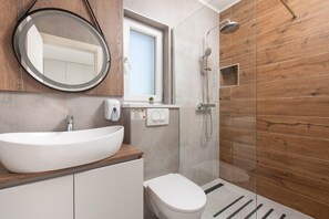 Shower, hair dryer - Stylish Villa in Lovreč with Sauna (Opanci)