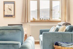 Televisión y chimenea 