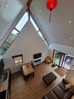Loft, 2 Bedrooms, Accessible | Living room - Black Lodge - Sea View With Deck & Garde (Kinsale)