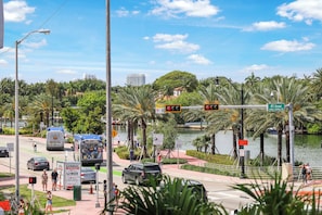 Superior Room, 1 King Bed, Kitchenette, Bay View | View from room - Alamo Hotel (Miami Beach)