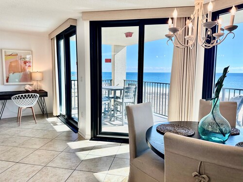 6th-Floor Gulf-Front 1BR Condo | Stunning Views, Private Balcony & Coastal Style