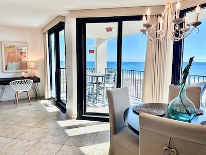6th-Floor Gulf-Front 1BR Condo | Stunning Views, Private Balcony & Coastal Style