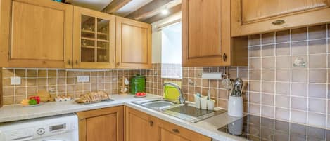 Microwave, oven, dishwasher, high chair