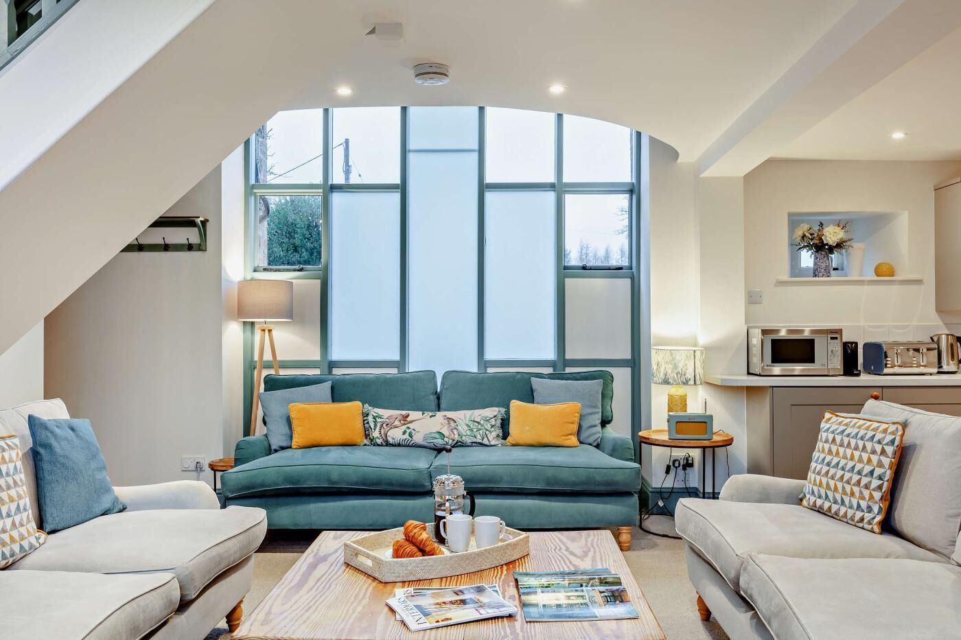 Televisión, chimenea