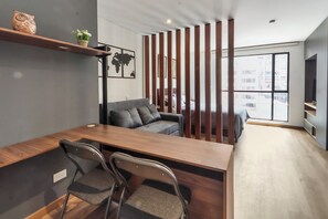 Interior - Apartaestudio Moderno, Centro Internacional Bogotá, Edificio Teik, (Bogotá)