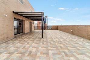 Terrace/patio - Apartaestudio Moderno, Centro Internacional Bogotá, Edificio Teik, (Bogotá)
