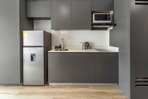 Private kitchen - Apartaestudio Moderno, Centro Internacional Bogotá, Edificio Teik, (Bogotá)