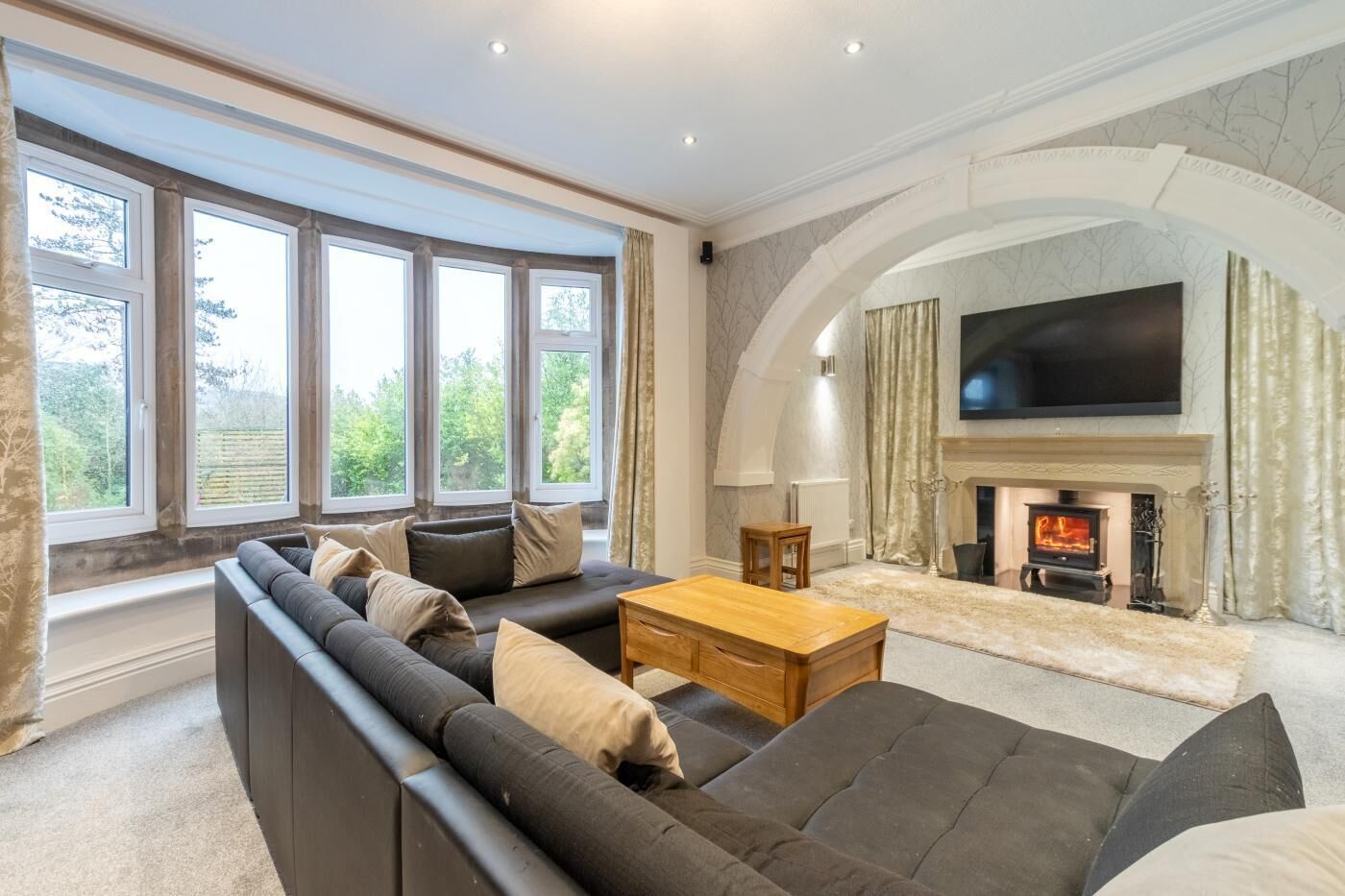 تلفزيون، مدفأة