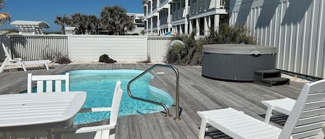 Et oppvarmet basseng