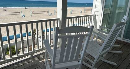 Captains Choice , is a beachfront 5 bdrm/5.5bth vacation home right on Atlantic Beach. Enjoy spacious living, a fully equipped kitchen, stunning ocean views, private pool & hot tub. Walk to food, drinks & music. Off-season pool heating avail.