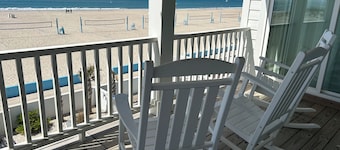 Captains Choice , is a beachfront 5 bdrm/5.5bth vacation home right on Atlantic Beach. Enjoy spacious living, a fully equipped kitchen, stunning ocean views, private pool & hot tub. Walk to food, drinks & music. Off-season pool heating avail.