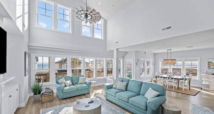 Stunning top-floor penthouse retreat in the heart of Atlantic Beach! This spacious 4-bedroom, 3-bath condo features a great room with a fireplace, a bonus loft space with a poker table, and elevator access from the carport for effortless arrivals.