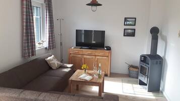 Fernseher, Kamin