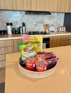 패밀리 빌라, 침실 3개, 주방, 수영장 전망 | 전용 주방 | 전자레인지, 조리 도구/접시/주방 기구