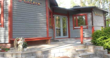 Cabine-Vue sur Jardin-Salle de bain privée-Cottage-Sauna Cabin 9