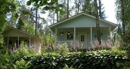 Cabine-Vue sur Jardin-Salle de bain privée-de Luxe-Mökki 12,The Biggest Yell