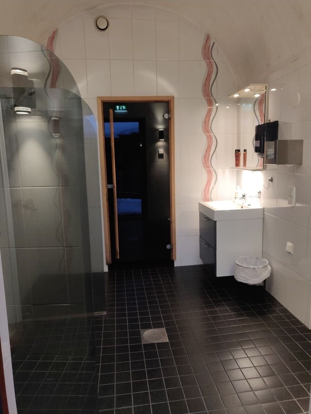 Bruser, hårtørrer, bidet, håndklæder