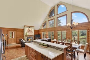 Interior - New! Cozy Log Chalet Near Slopes + Hot Tub (Mont-Blanc)