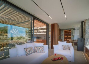 TV, music library, stereo - Villa Alsephina, Divine Sea Views, Private Pool, Furnished Terrace, Crete (Crete)