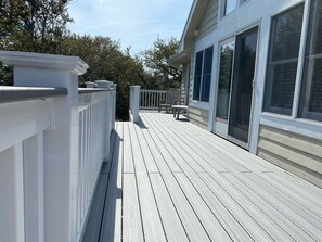 Terrace/patio - Escape to beautiful 4 BR home, Brightside OBX—Your Corolla Beach Retreat Awaits! (Corolla)