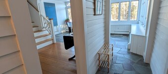 cozy home with mountain views.