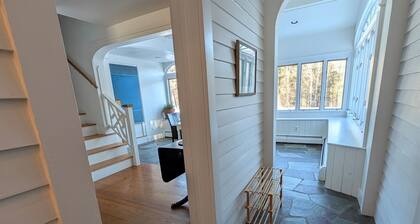 cozy home with mountain views.