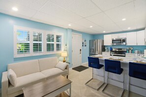 House, 1 King Bed with Sofa bed (Coral Suite) | Living area - Coral Suite (Fort Myers Beach)