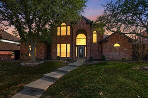 Exterior - Luxury Backyard Pool & Patio Oasis (4-BD/2.5-BA) (Lewisville)