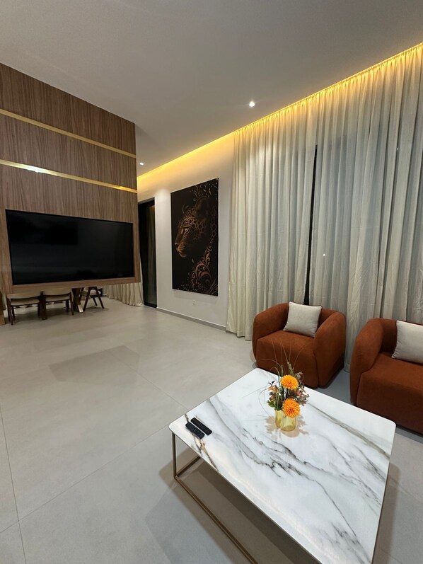 Living area - villa luxe moderne (Marrakech)