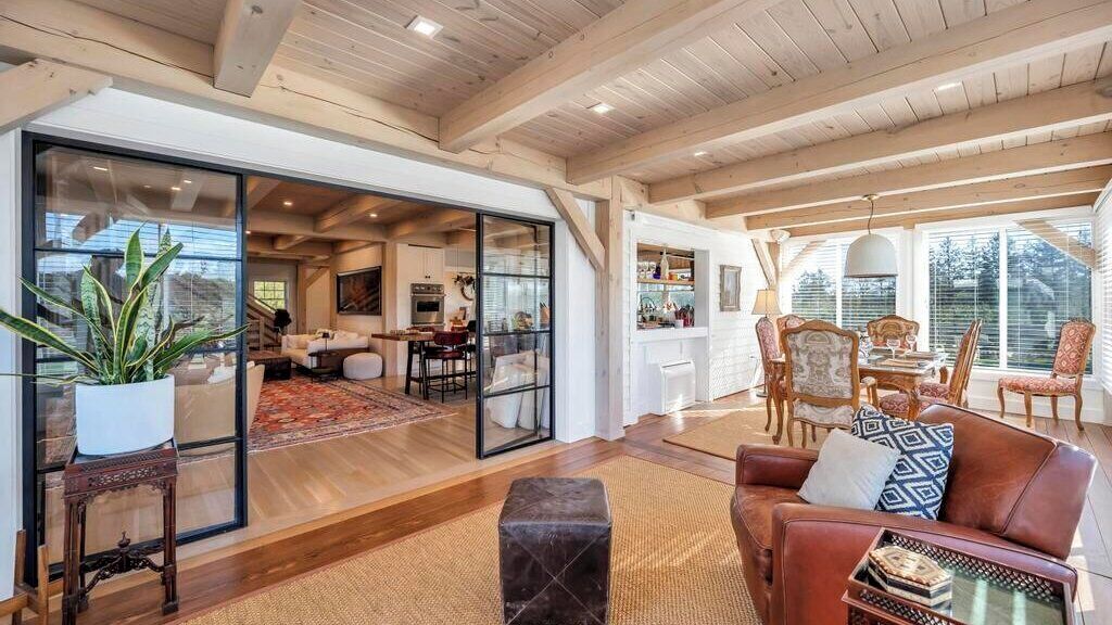 TV connectée, cheminée, chaîne hi-fi