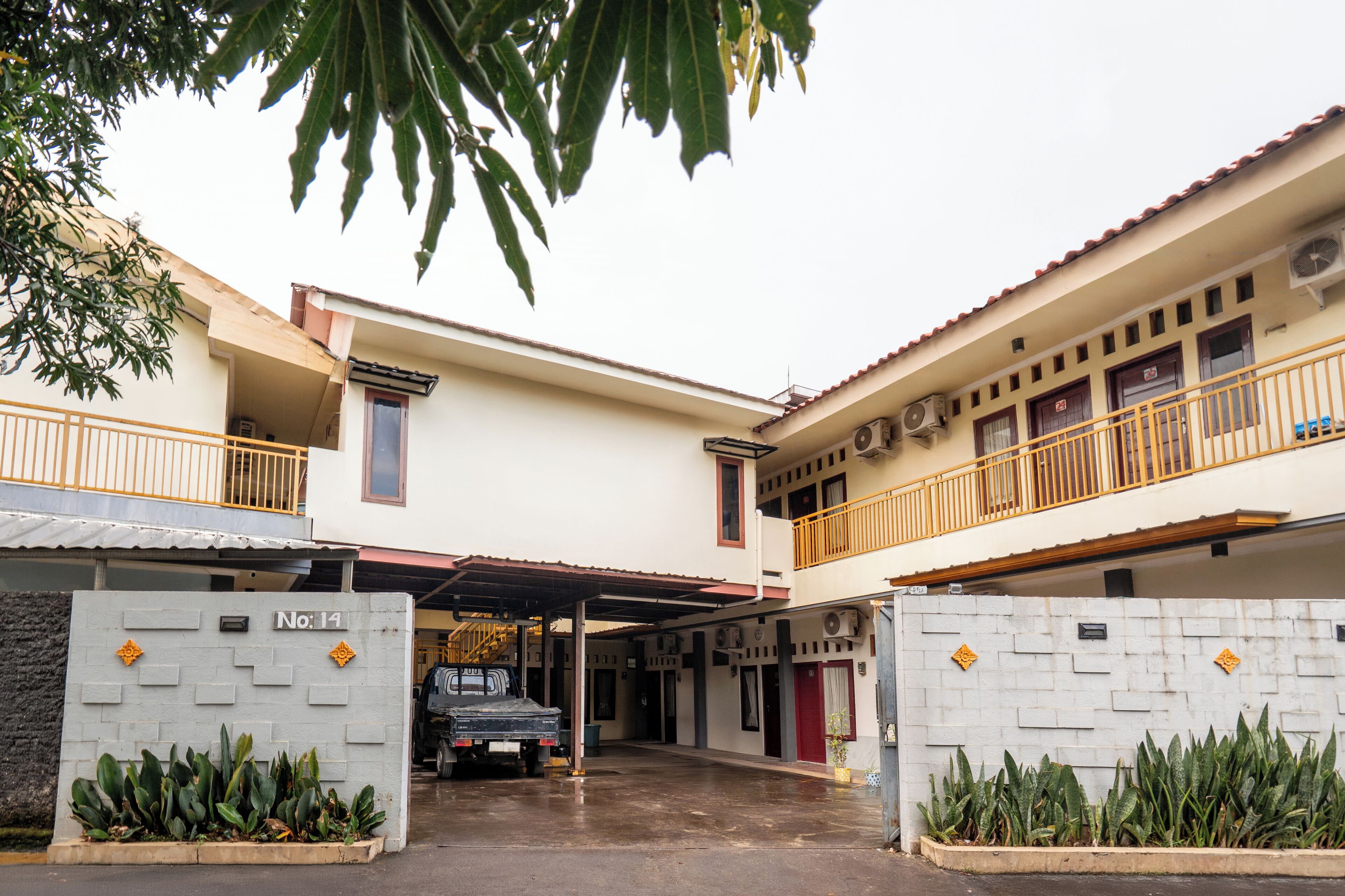 Façade de l’hébergement