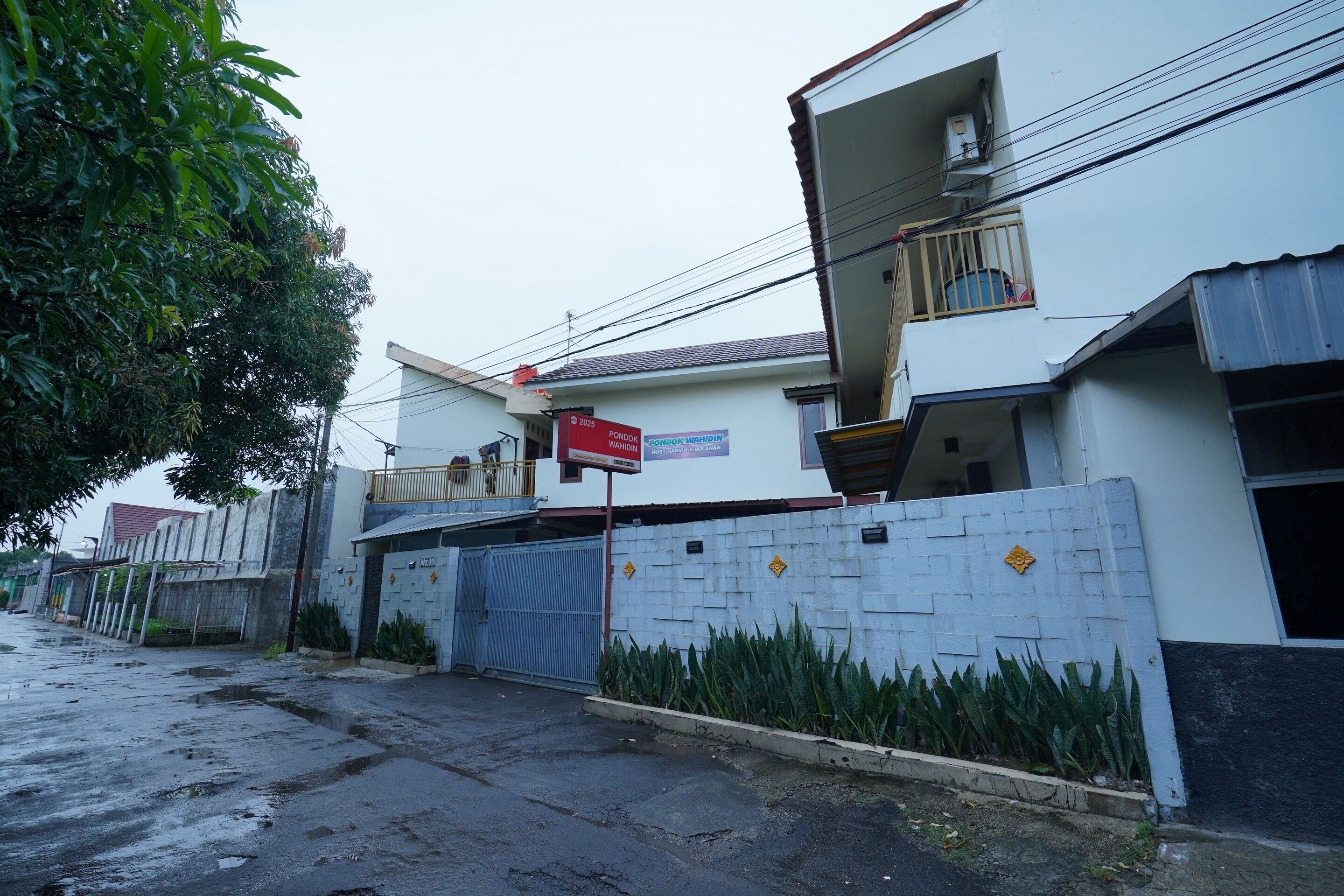 Voorkant van accommodatie