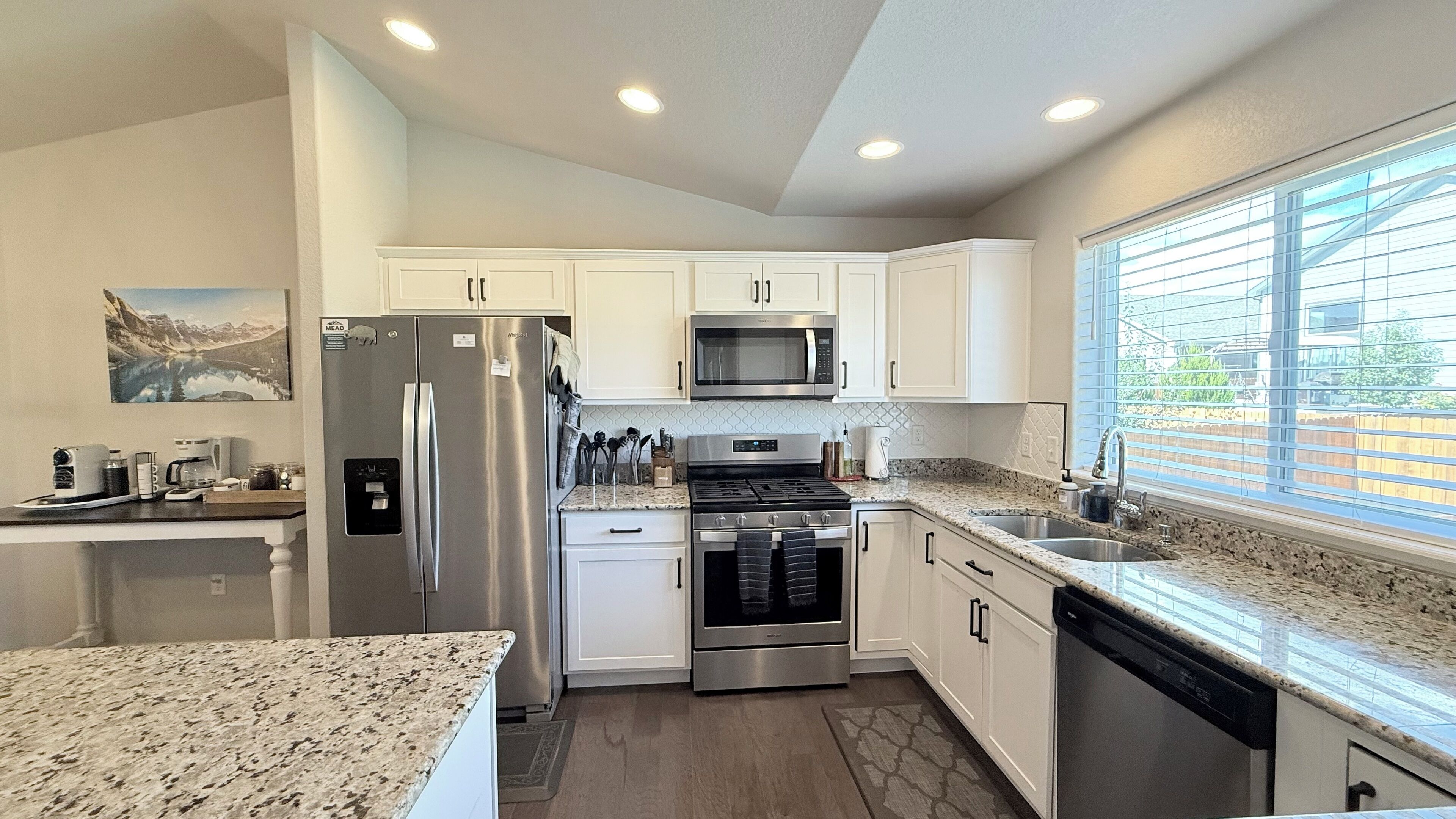 Microwave, oven, stovetop, dishwasher