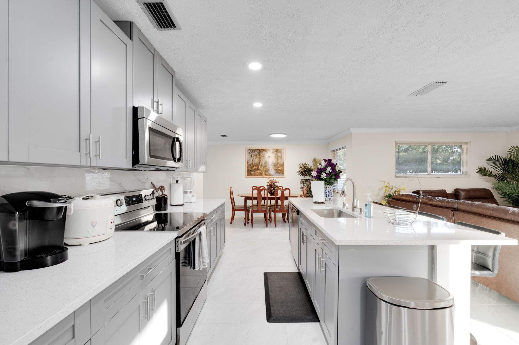 Microwave, oven, stovetop, dishwasher